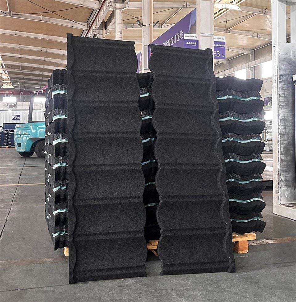 Color Stone Coated Metal Roof Tiles For USA factory